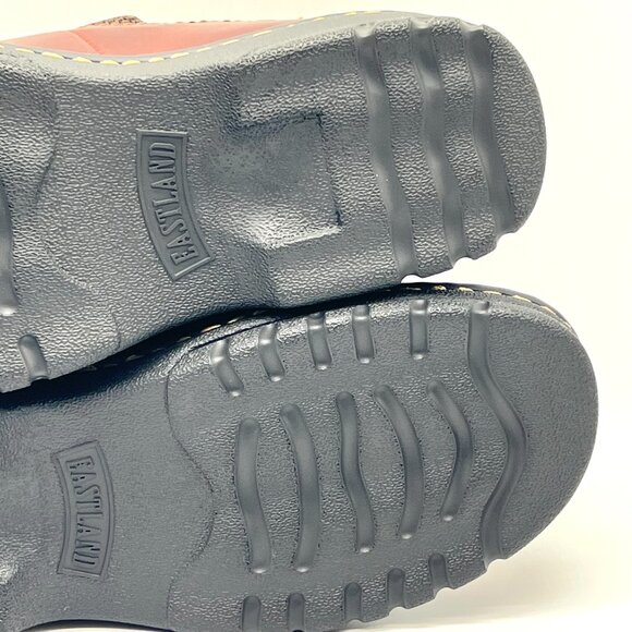 7W 7‎ WIDE WIDTH Eastland Womens Newport Brown Leather Slip On Loafers Shoes - Picture 11 of 12